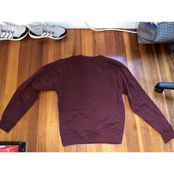 Champion PowerBlend Fleece Crew Neck Sweatshirt Men's Small Maroon Tonal Red - Picture 5 of 5